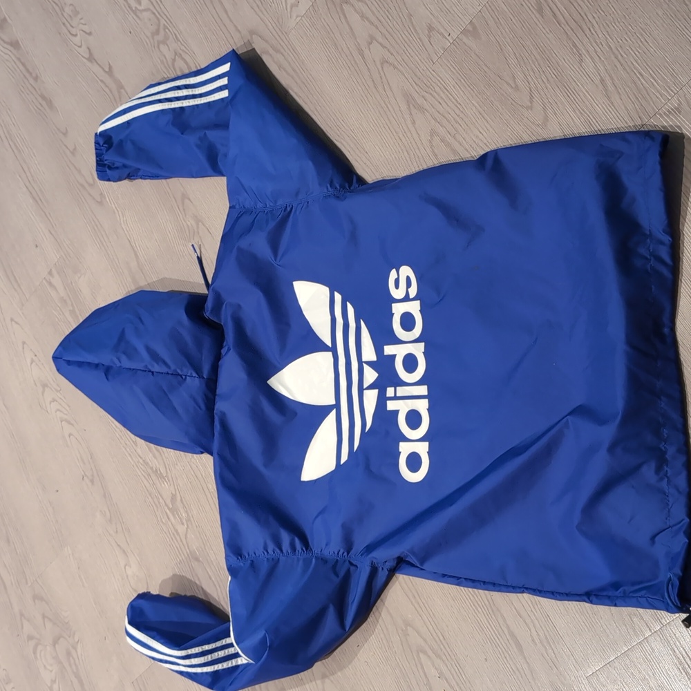 Gently Used Adidas Poncho Windbreaker Oversized S (Fits me and I'm a Large)